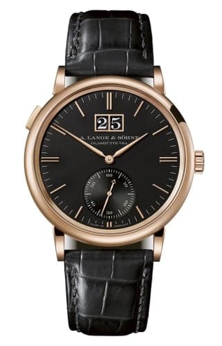 A. Lange & Söhne Saxonia Outsize Date Pink Gold / Black