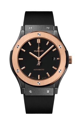 Hublot Classic Fusion 45 Ceramic - King Gold / Black / Rubber