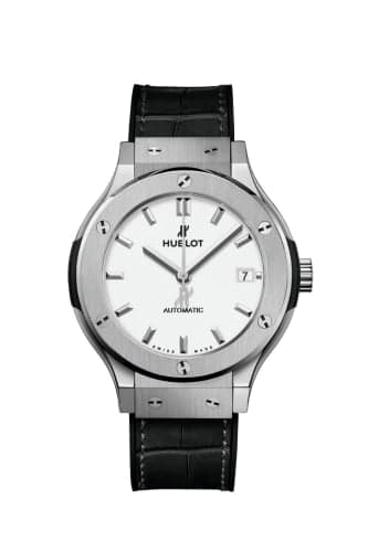 Hublot Classic Fusion 38 Titanium / Opaline / Alligator