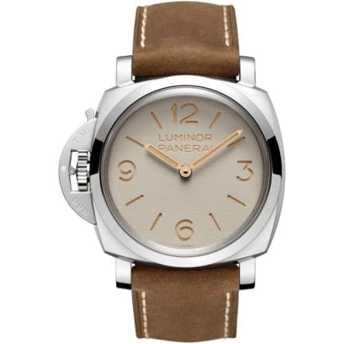 Panerai Luminor 1950 Left-Handed 47 3 Days Stainless Steel / Beige