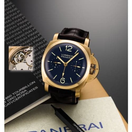 Panerai Luminor 1950 Tourbillon GMT Oro Rosa