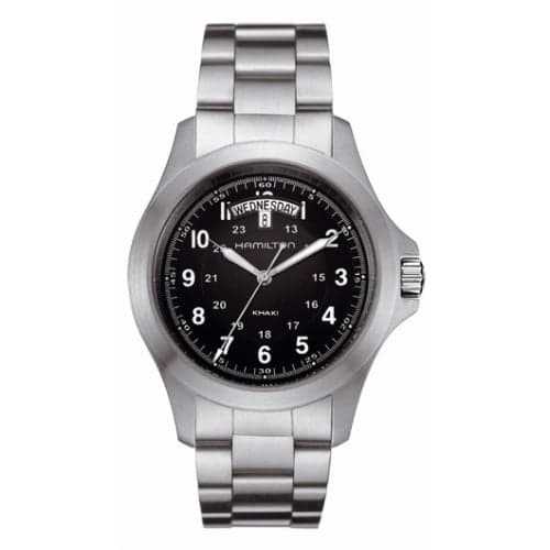 Hamilton Khaki Field King Quartz 40 Stainless Steel / Black / Bracelet