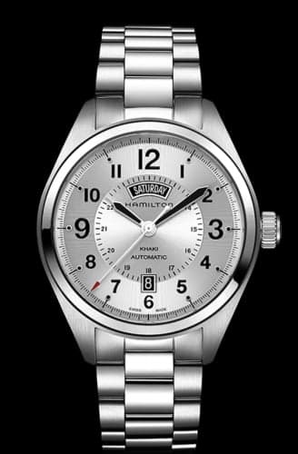 Hamilton Khaki Field Day Date Auto Silver / Bracelet