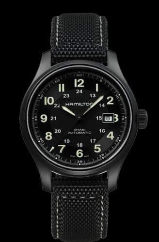 Hamilton Khaki Field Titanium Auto Black