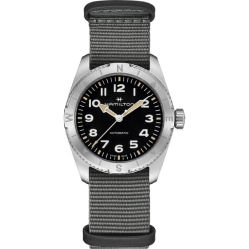 Hamilton Khaki Field Expedition 37 Stainless Steel / Black / NATO
