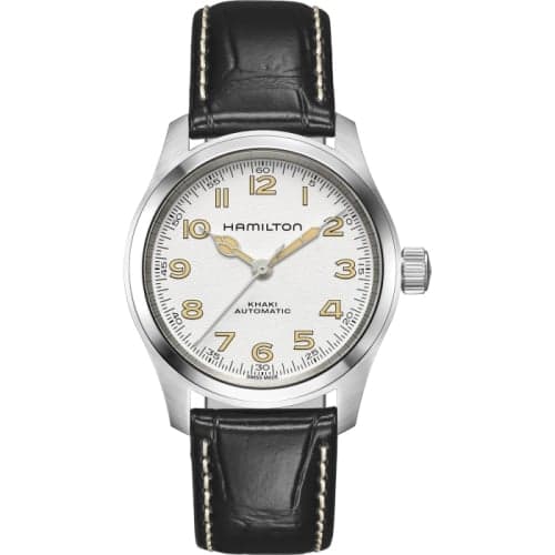 Hamilton Khaki Field Murph 38 Stainless Steel / White