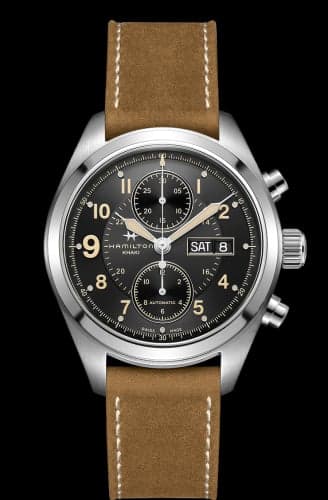 Hamilton Khaki Field Automatic Chronograph Steel / Black