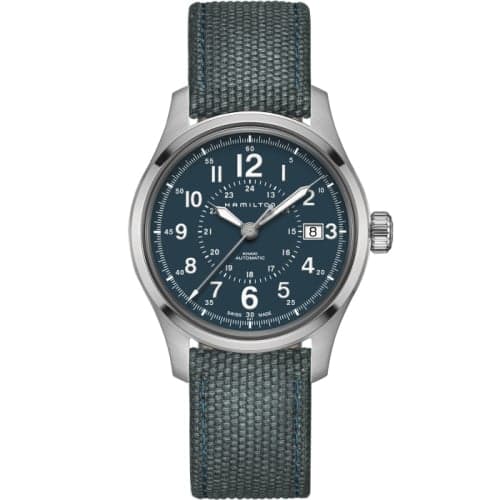 Hamilton Khaki Field Auto 40 Stainless Steel / Blue