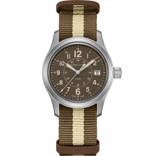 Hamilton Khaki Field Quartz 38 Stainless Steel / Brown / NATO
