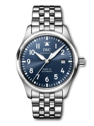 IWC Schaffhausen Pilot's Watch Mark XX Stainless Steel / Blue / Bracelet