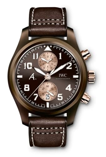 IWC Schaffhausen Pilot's Watch Chronograph Edition Antoine De Saint Exupery Edition The Last Flight Red Gold