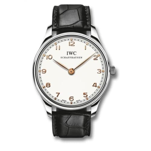 IWC Schaffhausen Portuguese Hand-wound Pure Classic Stainless Steel / Silver