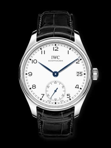 IWC Schaffhausen Portugieser Hand-Wound Eight Days "150 Years" Stainless Steel / White