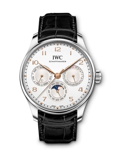 IWC Schaffhausen Portugieser Perpetual Calendar 42 Stainless Steel / Silver / Alligator