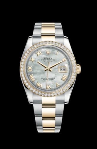 Rolex Datejust 36 Rolesor Yellow Diamond / Oyster / MOP Roman