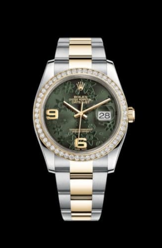 Rolex Datejust 36 Rolesor Yellow Diamond / Oyster / Green Floral