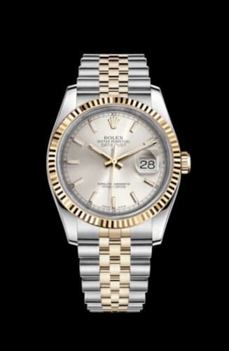 Rolex Datejust 36 Rolesor Yellow Fluted / Jubilee / Silver