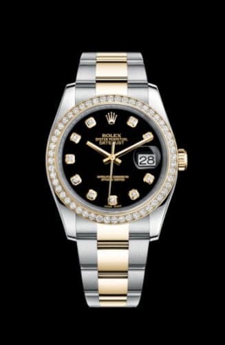 Rolex Datejust 36 Rolesor Yellow Diamond / Oyster / Black Diamond
