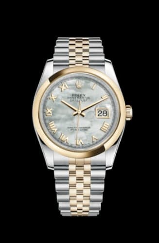 Rolex Datejust 36 Rolesor Yellow Domed / Jubilee / MOP Roman
