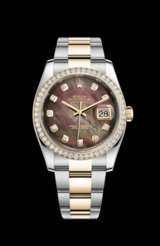 Rolex Datejust 36 Rolesor Yellow Diamond / Oyster / Black MOP