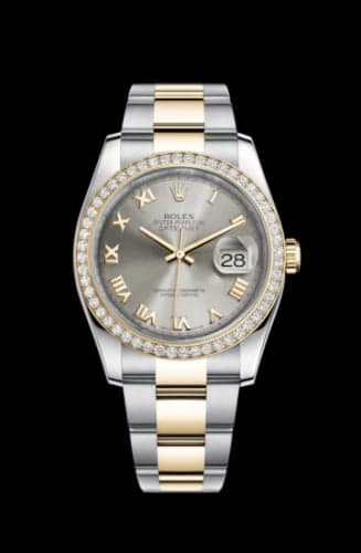Rolex Datejust 36 Rolesor Yellow Diamond / Oyster / Steel Roman