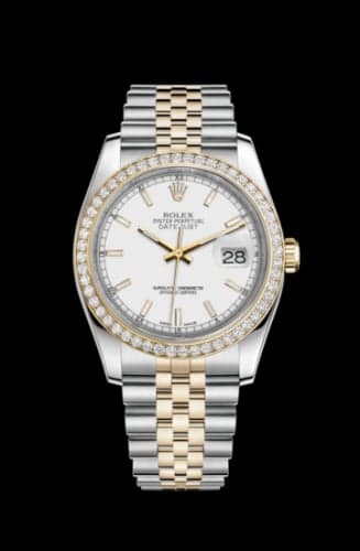 Rolex Datejust 36 Rolesor Yellow Diamond / Jubilee / White