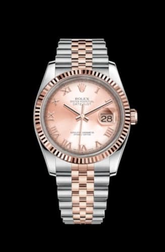 Rolex Datejust 36 Rolesor Everose Fluted / Jubilee / Pink Roman