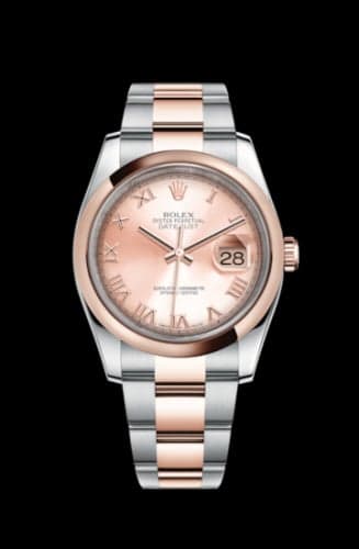 Rolex Datejust 36 Rolesor Everose Domed / Oyster / Pink Roman