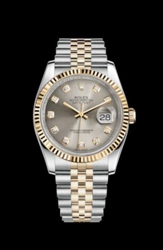 Rolex Datejust 36 Rolesor Yellow Fluted / Jubilee / Steel Diamonds