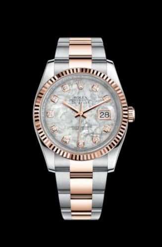 Rolex Datejust 36 Rolesor Everose Fluted / Oyster / MOP