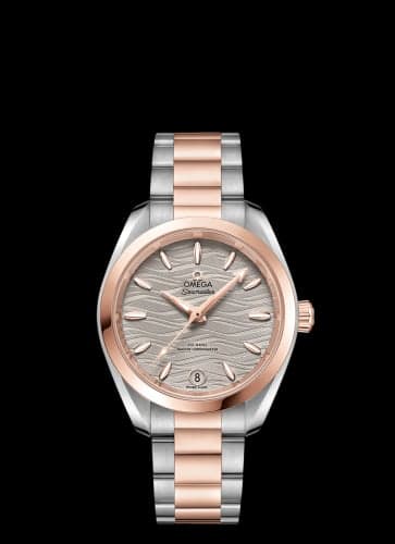 Omega Seamaster Aqua Terra 150M Master Chronometer 34 Stainless Steel / Sedna Gold / Grey-Waves / Bracelet