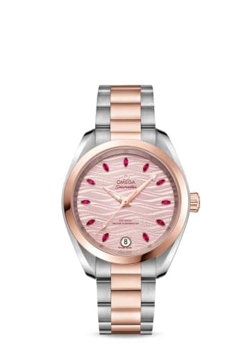 Omega Seamaster Aqua Terra 150M Master Chronometer 34 Stainless Steel / Sedna Gold / Pink - Ruby / Bracelet