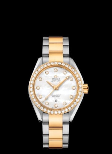 Omega Seamaster Aqua Terra 150M Master Co-Axial 34 Stainless Steel / Yellow Gold / Diamond / MOP / Bracelet