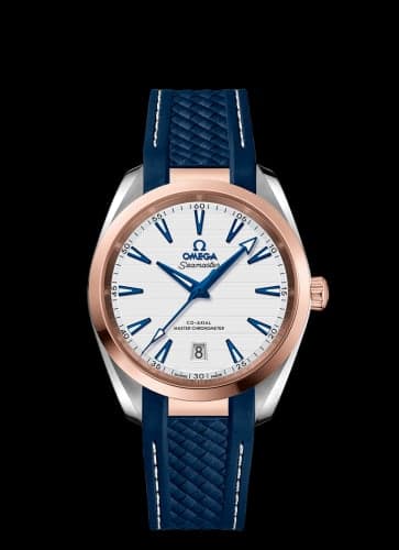 Omega Seamaster Aqua Terra 150M Master Chronometer 38 Stainless Steel / Sedna Gold / Silver / Rubber