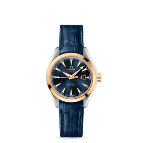 Omega Seamaster Aqua Terra 150M Co-Axial 34 Stainless Steel / Yellow Gold / Blue / Bracelet / Olympic Collection London 2012