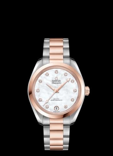 Omega Seamaster Aqua Terra 150M Master Chronometer 34 Stainless Steel / Sedna Gold / MOP / Bracelet