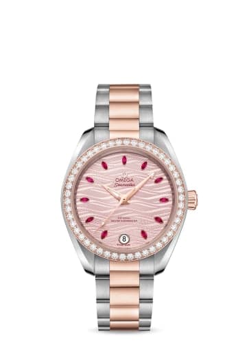 Omega Seamaster Aqua Terra 150M Master Chronometer 34 Stainless Steel / Sedna Gold / Diamond / Pink - Ruby / Bracelet