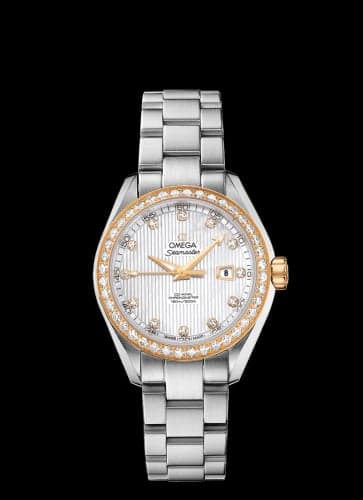 Omega Seamaster Aqua Terra 150M Co-Axial 34 Stainless Steel / Yellow Gold / Diamond / MOP / Bracelet