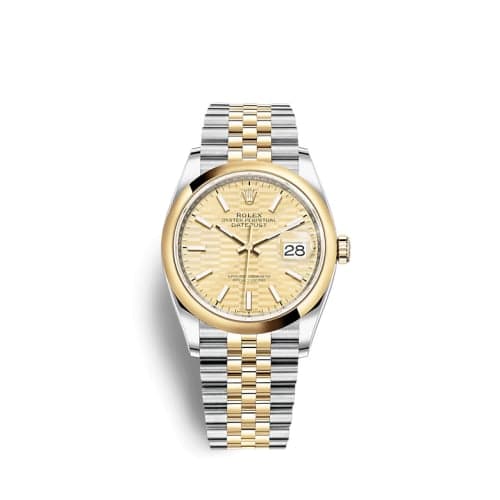 Rolex Datejust 36 Stainless Steel / Yellow Gold / Smooth / Golden - Fluted / Jubilee