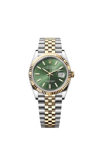 Rolex Datejust 36 Stainless Steel - Yellow Gold - Fluted / Olive / Jubilee