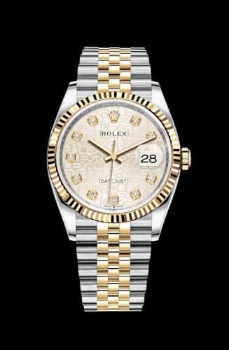 Rolex Datejust 36 Stainless Steel / Yellow Gold / Fluted / Silver Computer / Jubilee