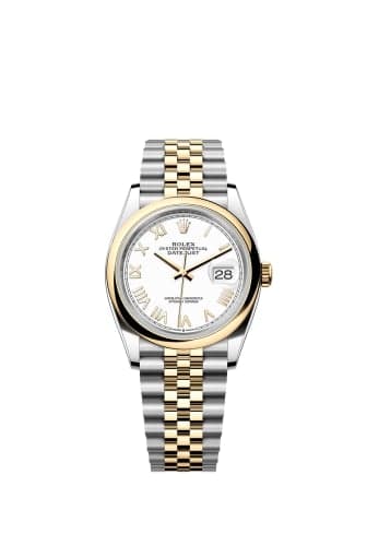 Rolex Datejust 36 Stainless Steel - Yellow Gold - Smooth / White Roman / Jubilee