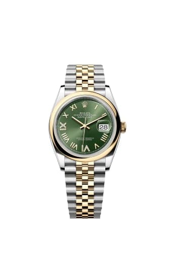 Rolex Datejust 36 Stainless Steel - Yellow Gold - Domed / Olive Roman Diamond / Jubilee