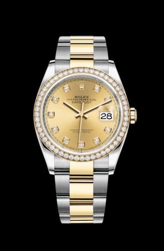 Rolex Datejust 36 Stainless Steel / Yellow Gold / Diamond / Champagne Diamond / Oyster