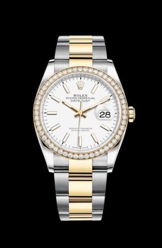 Rolex Datejust 36 Stainless Steel / Yellow Gold / Diamond / White / Oyster