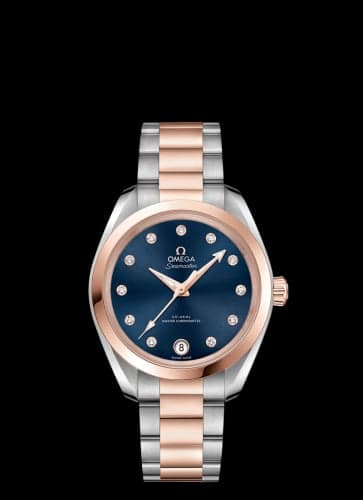 Omega Seamaster Aqua Terra 150M Master Chronometer 34 Stainless Steel / Sedna Gold / Blue / Bracelet
