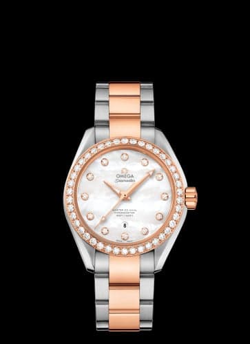 Omega Seamaster Aqua Terra 150M Master Co-Axial 34 Stainless Steel / Sedna Gold / Diamond / MOP