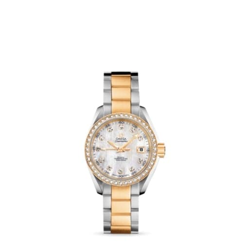 Omega Seamaster Aqua Terra 150M Co-Axial 30 Stainless Steel / Yellow Gold / Diamond / MOP / Bracelet