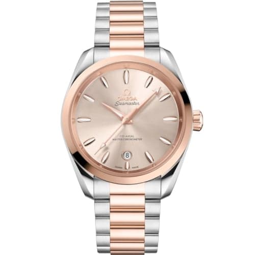 Omega Seamaster Aqua Terra 150M Shades Master Chronometer 38 Stainless Steel - Sedna Gold / Linen / Bracelet