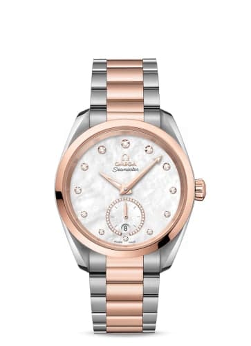Omega Seamaster Aqua Terra 150M Master Chronometer Small Seconds 38 Stainless Steel / Sedna Gold / MOP - Diamond / Bracelet